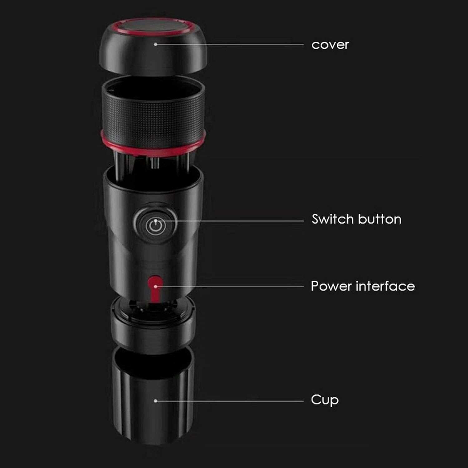 Portable Coffee Machine, Portable Electric Espresso, DC12V Car Coffee Capsule Machine, Dual Use Self Heating Coffee Machine for Home Car Outdoor Travel USB/Cigarette Lighter,for Camping, Travel, RV - Amazing Gadgets Outlet