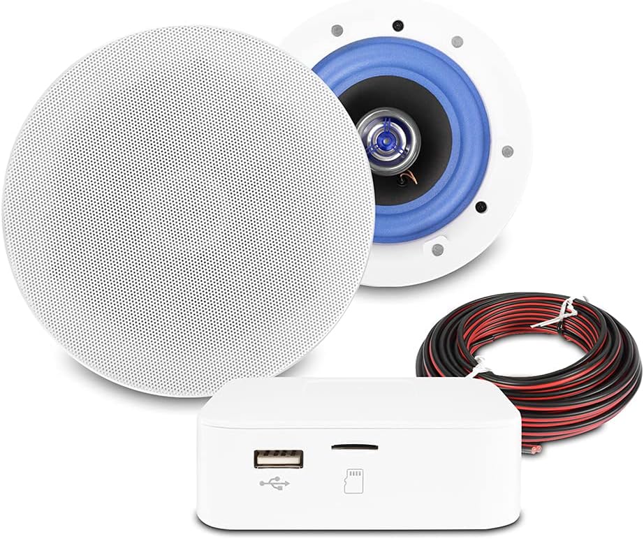 Power Dynamics Home Ceiling Speaker System with Bluetooth, Smart Wireless Music Streaming ESCS5 - Amazing Gadgets Outlet