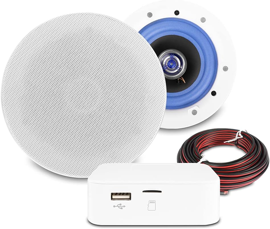 Power Dynamics Home Ceiling Speaker System with Bluetooth, Smart Wireless Music Streaming ESCS6 - Amazing Gadgets Outlet