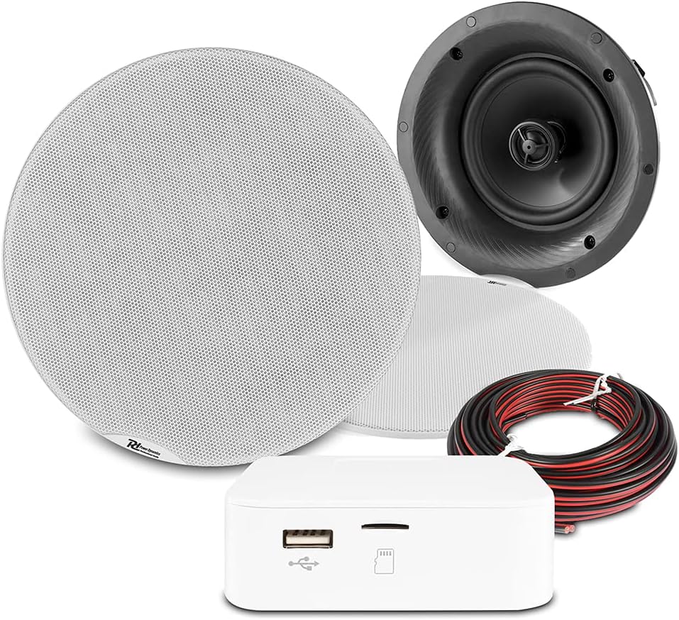 Power Dynamics Home Ceiling Speaker System with Bluetooth, Smart Wireless Music Streaming FCS6 - Amazing Gadgets Outlet