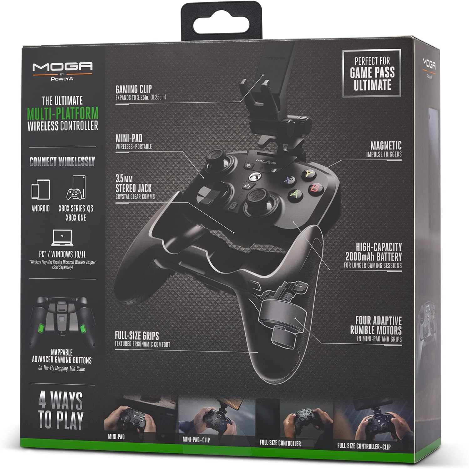 PowerA XP - ULTRA Wireless Controller for Xbox Series X|S - Firmware update via App fixes WL disconnect, Officially licensed, mini - pad + grip, Xbox Wireless, Game Pass Ultimate Trial, 60 - Hr Battery - Amazing Gadgets Outlet