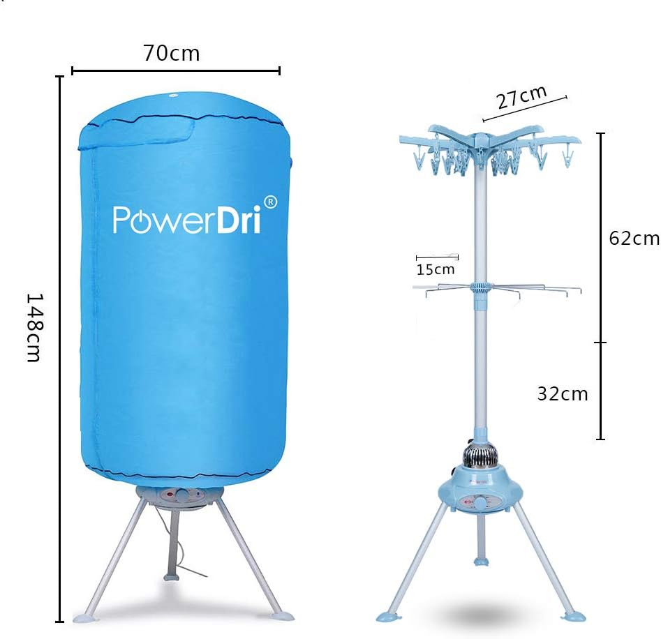 PowerDri Electric Clothes Dryer 15kg Indoor Wet Laundry Warm Air Drying - Amazing Gadgets Outlet