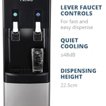 Primo Water Cooler - Bottle - Fed Deluxe Ambient and Cold Water Dispenser. Easy to set up, mains plug socket required. Ideal for home and small business use - Amazing Gadgets Outlet