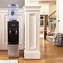 Primo Water Cooler - Bottle - Fed Deluxe Ambient and Cold Water Dispenser. Easy to set up, mains plug socket required. Ideal for home and small business use - Amazing Gadgets Outlet