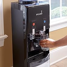 Primo Water Cooler - Bottle - Fed Deluxe Ambient and Cold Water Dispenser. Easy to set up, mains plug socket required. Ideal for home and small business use - Amazing Gadgets Outlet