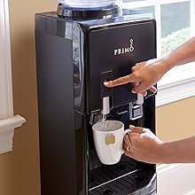 Primo Water Cooler - Bottle - Fed Deluxe Ambient and Cold Water Dispenser. Easy to set up, mains plug socket required. Ideal for home and small business use - Amazing Gadgets Outlet