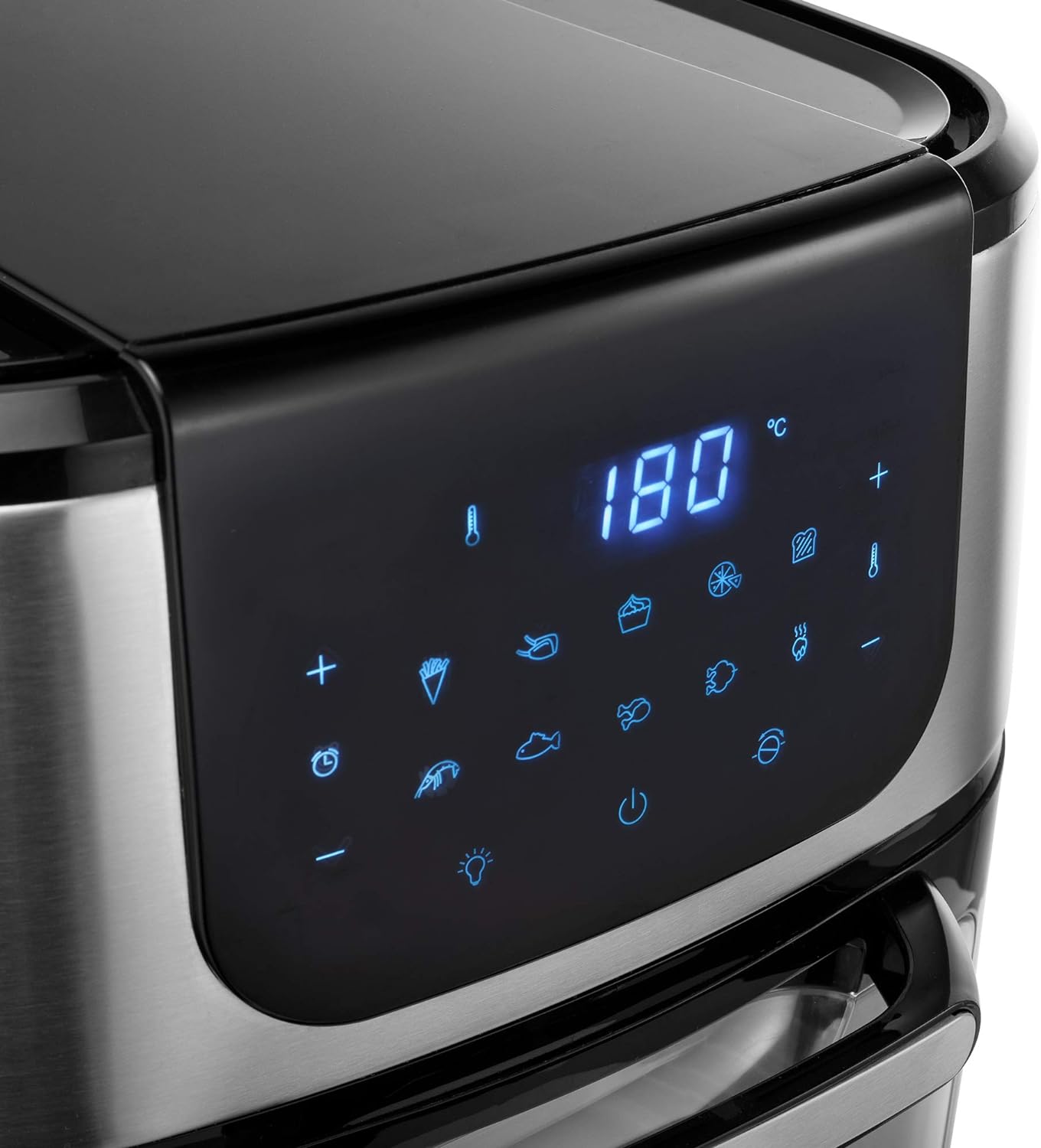 Princess 2 - in - 1 Air fryer Oven DeLuxe - 62.2% less energy use - 11 L capacity - 1800W - 65 - 200°C - 10 programmes - Incl. rotating basket & spit - 3 baking trays/crumb tray - Handle - 182075 - Amazing Gadgets Outlet