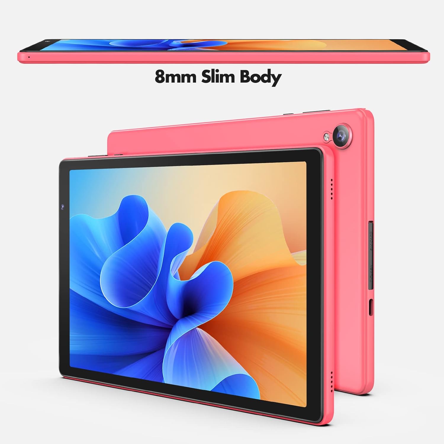 PRITOM 10 inch Android 12 Tablet,2GB RAM, 32GB ROM, 6000Mah, Expand to 512GB, Quad Core Processor, 10 inch Tablet, Android Tablets HD IPS Screen, Camera, Wi - Fi, Bluetooth, Tablet PC(Pink) - Amazing Gadgets Outlet