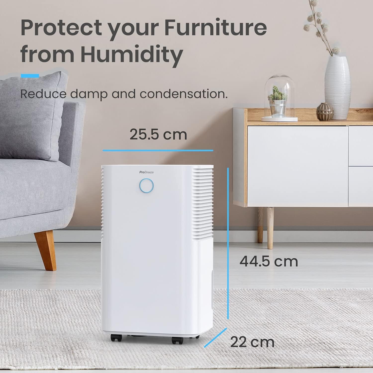 Pro Breeze 12L/Day Dehumidifier with Automatic Humidity Sensor & Display, 24 Hour Timer, Laundry Drying, Continuous Drainage and Sleep Mode for Damp, Mould and Condensation   Import  Single ASIN  Import  Multiple ASIN ×Product customization - Amazing Gadgets Outlet