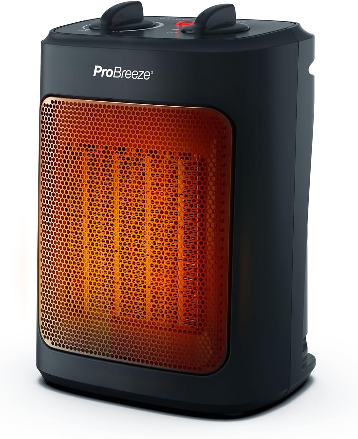 Pro Breeze 2000W Mini Ceramic Fan Heater - 3 Heat Settings & Fan Only Mode with Built - in Overheat and Tip Over Protection, Electric Heater for Home, Office and Bedroom - Amazing Gadgets Outlet