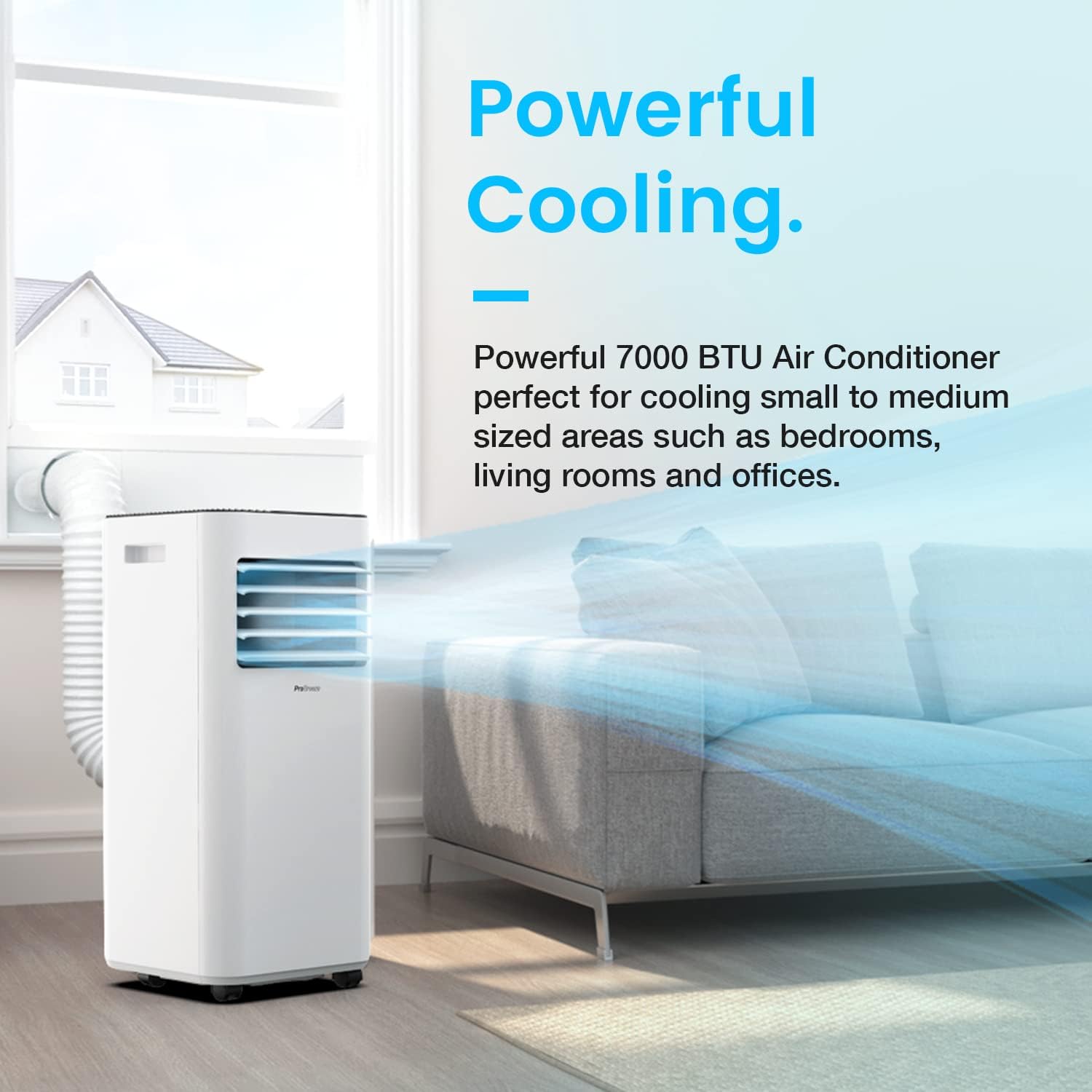 Pro Breeze 4 - in - 1 Portable Air Conditioner 7000 BTU with Remote Control, 24 Hour Timer & Dual Window Venting Kit Included. Powerful Air Conditioning Unit with Class A Energy Efficiency Rating   Import  Single ASIN  Import  Multiple ASIN ×Product - Amazing Gadgets Outlet