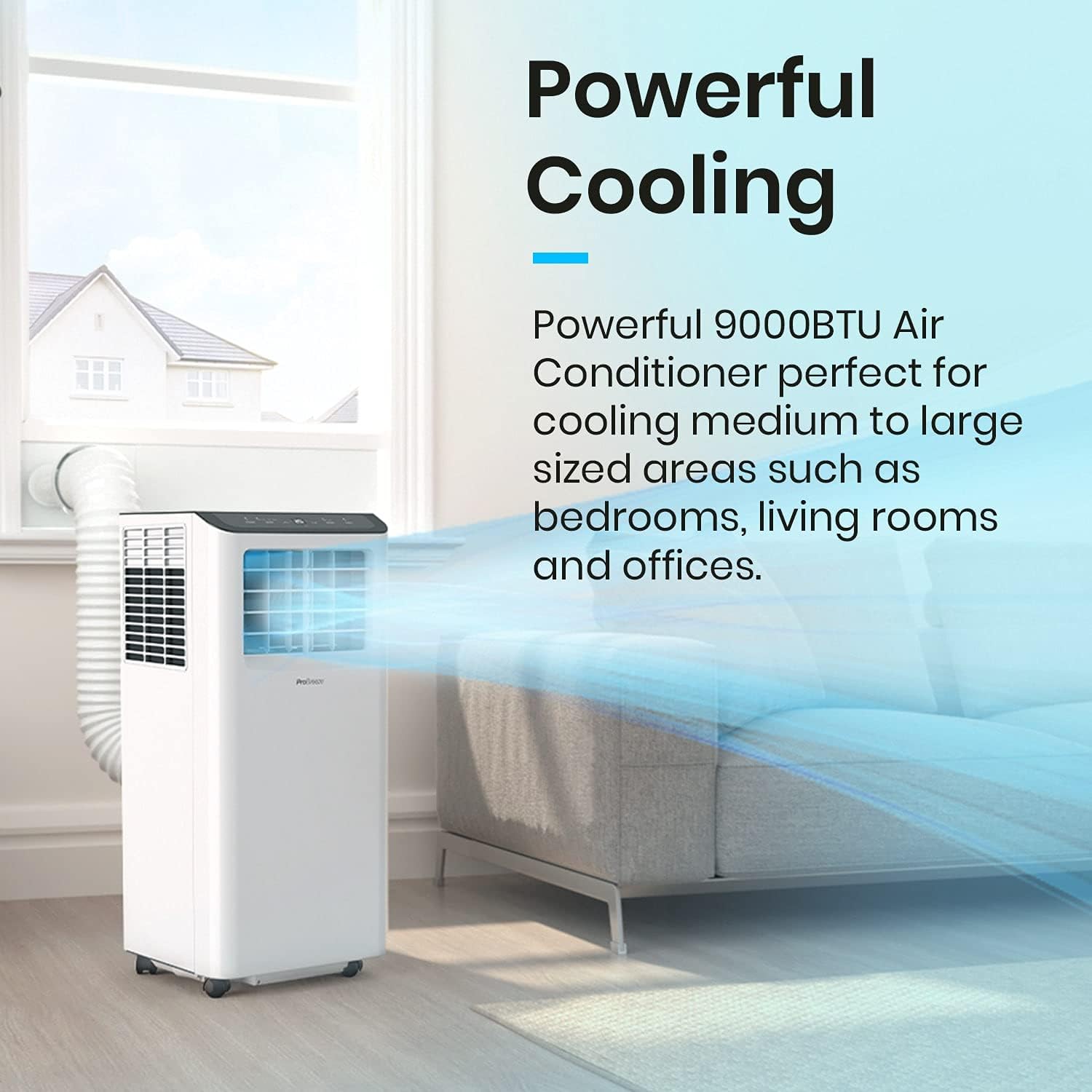 Pro Breeze 4 - in - 1 Portable Air Conditioner 9000 BTU – Smart Home WiFi Compatible - 24 Hour Timer & Window Venting Kit Included. Powerful Air Conditioning Unit with Class A Energy Efficiency Rating   Import  Single ASIN  Import  Multiple ASIN ×Pro - Amazing Gadgets Outlet