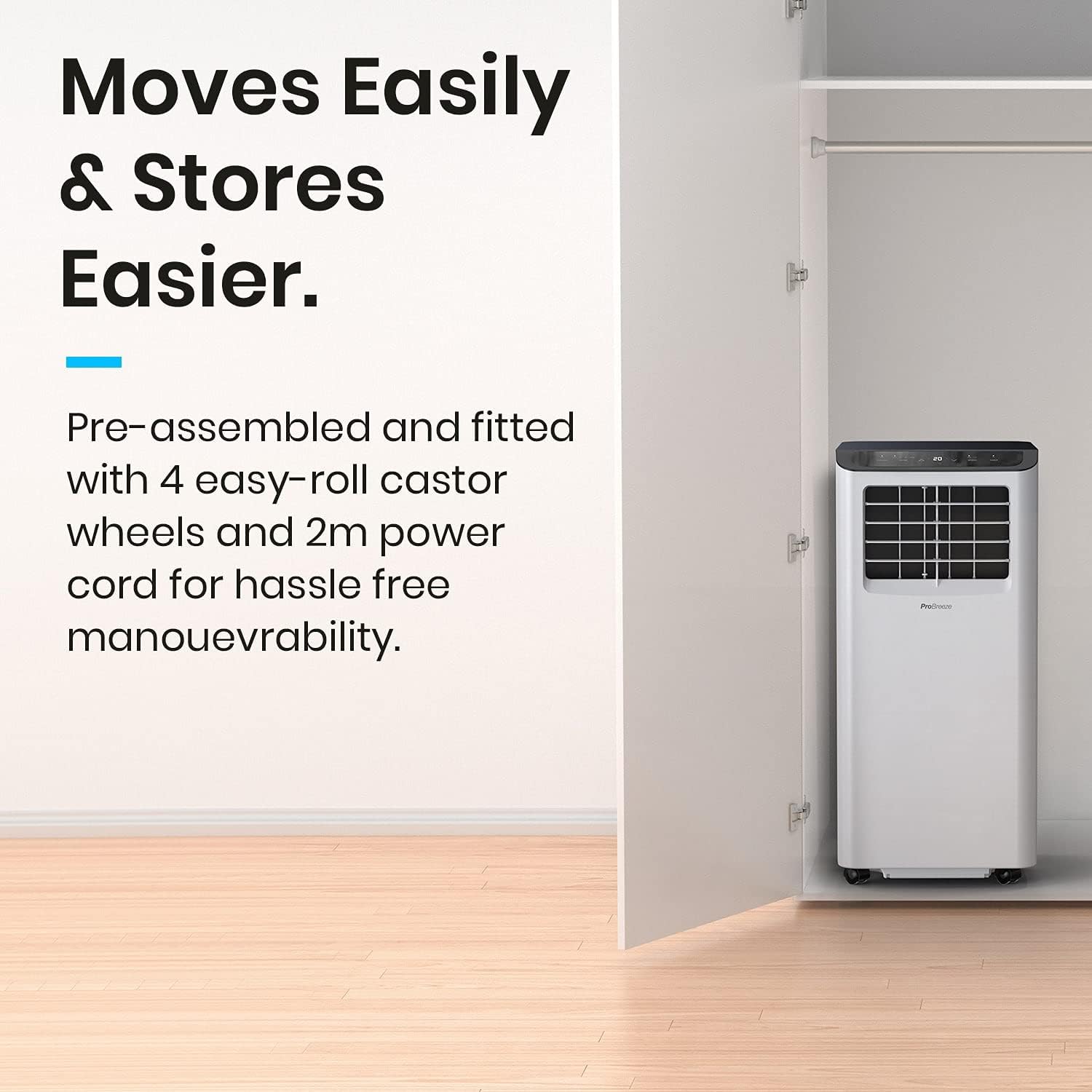 Pro Breeze 4 - in - 1 Portable Air Conditioner 9000 BTU – Smart Home WiFi Compatible - 24 Hour Timer & Window Venting Kit Included. Powerful Air Conditioning Unit with Class A Energy Efficiency Rating   Import  Single ASIN  Import  Multiple ASIN ×Pro - Amazing Gadgets Outlet