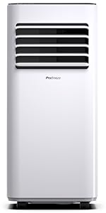 Pro Breeze 4 - in - 1 Powerful Portable Air Conditioner 12,000 BTU - Smart Home WiFi Compatible - App & Voice Control - Heater & Dehumidifier mode, 24hr Timer & Window Venting Kit - Class A Energy Rating - Amazing Gadgets Outlet