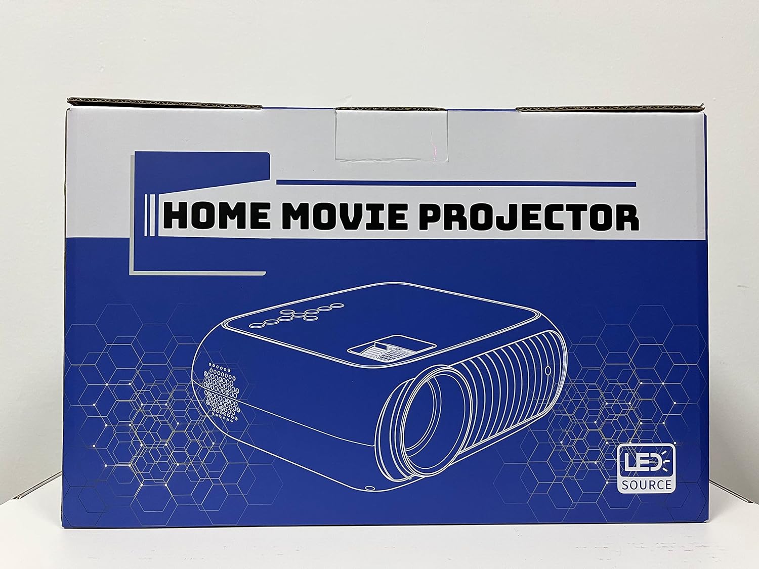 Projector, Home Theatre projector 1080P Full HD Supported, Upgraded 12000 Lux Video Mini Projector Compatible with iOS/Android/Tablet/PC/TV Stick/USB/DVD/Game - Amazing Gadgets Outlet