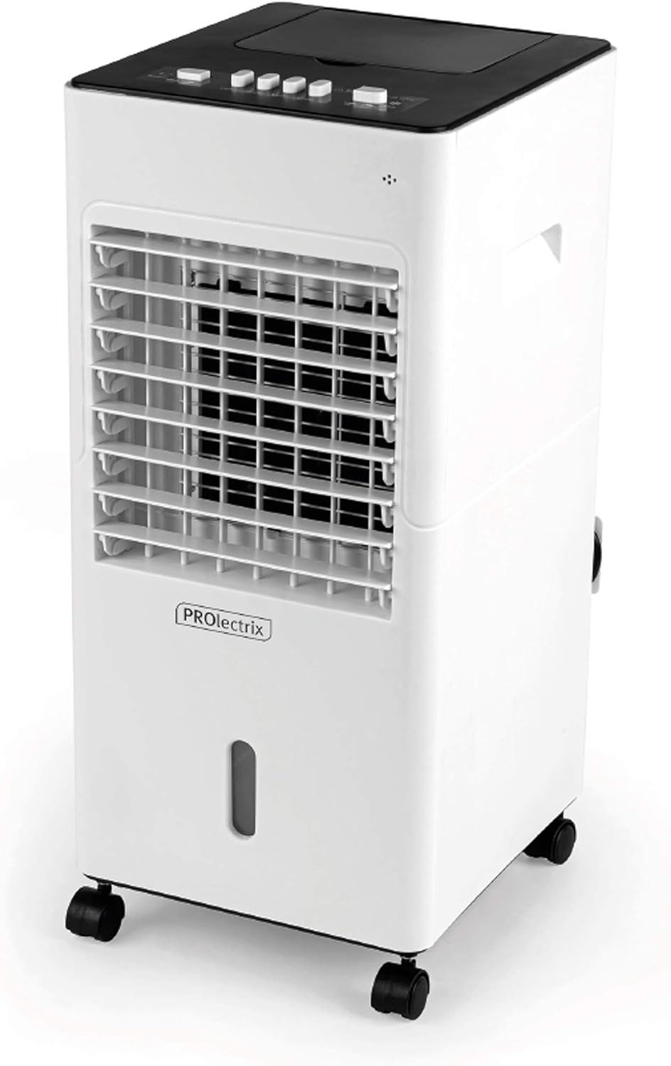 Prolectrix EH3187PRO Digital Air Cooler - 6L, Portable Air Conditioner, Purifying Air Humidifier, 3 Speeds & Ioniser, Evaporative Cooling Fan, Water Level Indicator, Rotating Swing Function, 65W - Amazing Gadgets Outlet