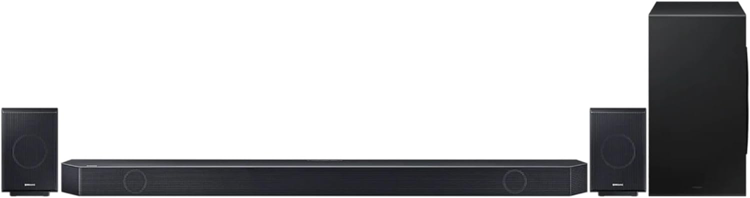 Q990C Soundbar Speaker (2023) - 22 Speaker Home Sound System With Wireless Dolby Atmos Rear Speakers And Wireless Subwoofer, Alexa Built In, Smart Surround Sound, Bluetooth, WiFi & Airplay - Amazing Gadgets Outlet