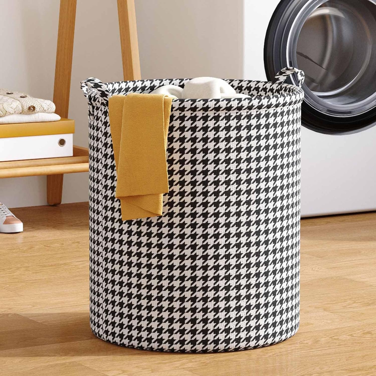 Qianniao Fabric Foldable Storage Basket, Elevated and Thickened Durable Without Fear of Pulling Bucket Laundry Basket, Basket Bathroom Dirty Clothes Basket Toy Clothing Storage Basket #3 - Amazing Gadgets Outlet