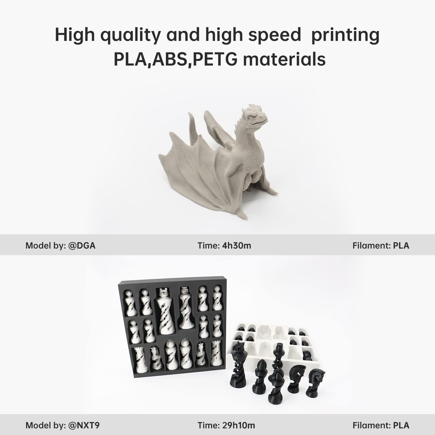 QIDI TECH 3D Printer X - SMART3 New Generation of High - Speed desktop 3D Printers,High - Speed Printing 500mm/s 20000mm/s²,Out of The Box,Automatic leveling,Can Print PLA, ABS, PETG,175 * 180 * 170mm - Amazing Gadgets Outlet