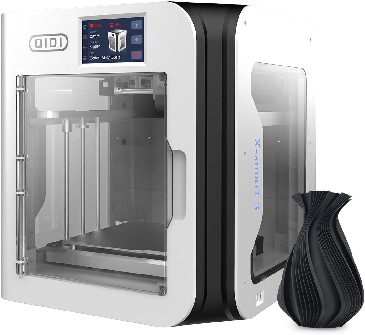 QIDI TECH 3D Printer X - SMART3 New Generation of High - Speed desktop 3D Printers,High - Speed Printing 500mm/s 20000mm/s²,Out of The Box,Automatic leveling,Can Print PLA, ABS, PETG,175 * 180 * 170mm - Amazing Gadgets Outlet