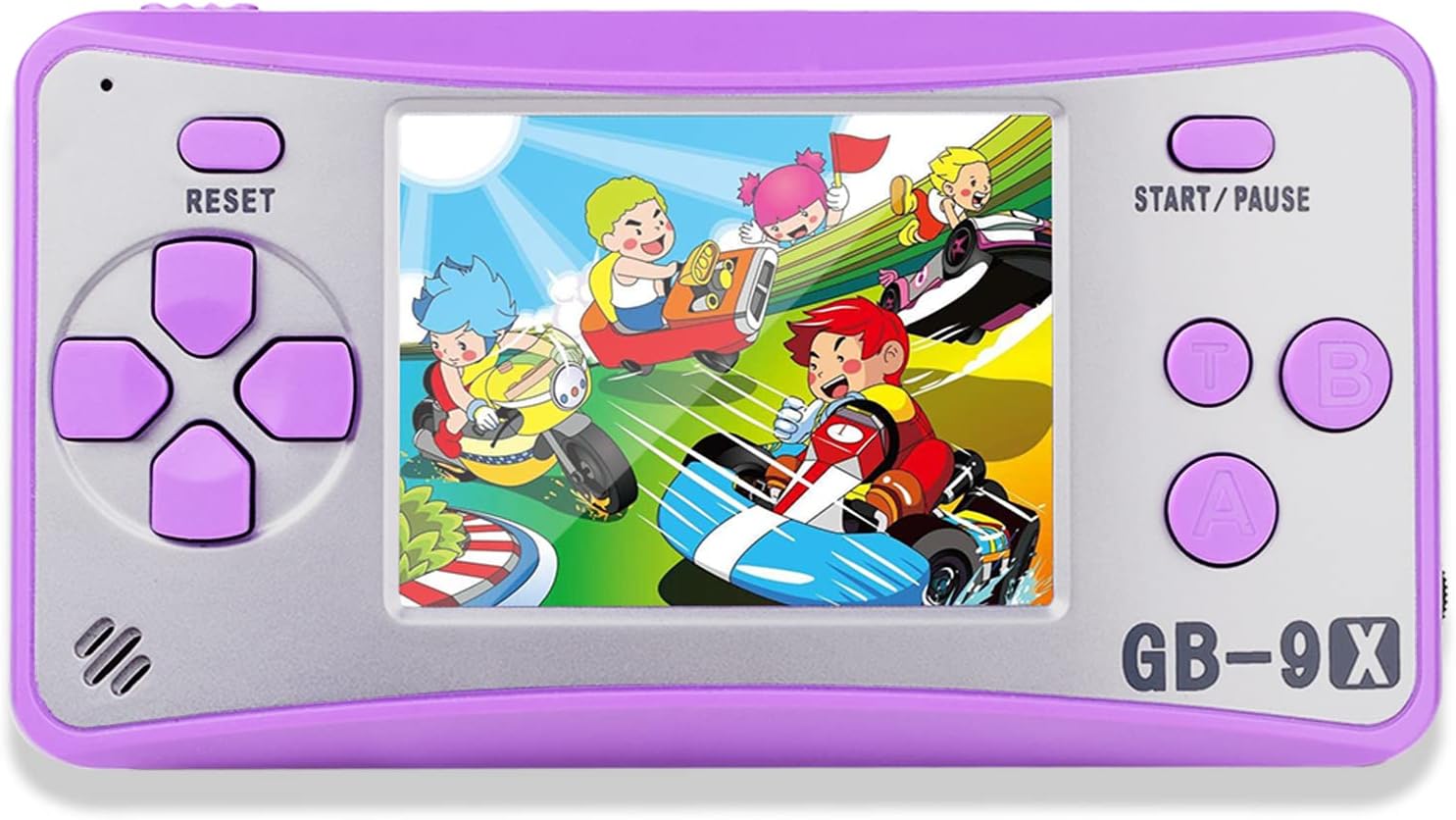 QINGSHE Portable Handheld Games console for Kids 2.5" LCD Screen 168 Games TV Output Arcade Gaming Player System Birthday for Your Boys Girls(Purple) - Amazing Gadgets Outlet