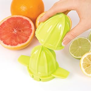 Quest Nutri - Q 34210 Quick Press Electric Citrus Juicer / 2 Different Cone Sizes / 1.2L Jug / Adjustable Pulp Strainer / Dual Direction Juicing / Low Noise / Dishwasher Safe Parts - Amazing Gadgets Outlet