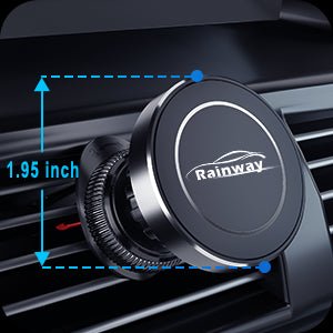 Rainway Car Phone Holder, Upgrade Hook Magnetic Phone Car Mount with 6 N52 Magnets, [360° Rotation] Air Vent Universal Mobile Phone Holder for Car Accessories, Compatible with iPhone, Samsung, etc. - Amazing Gadgets Outlet