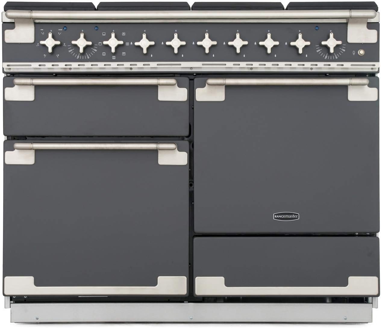 Rangemaster Elise 110cm Dual Fuel Range Cooker - Slate Grey - Amazing Gadgets Outlet