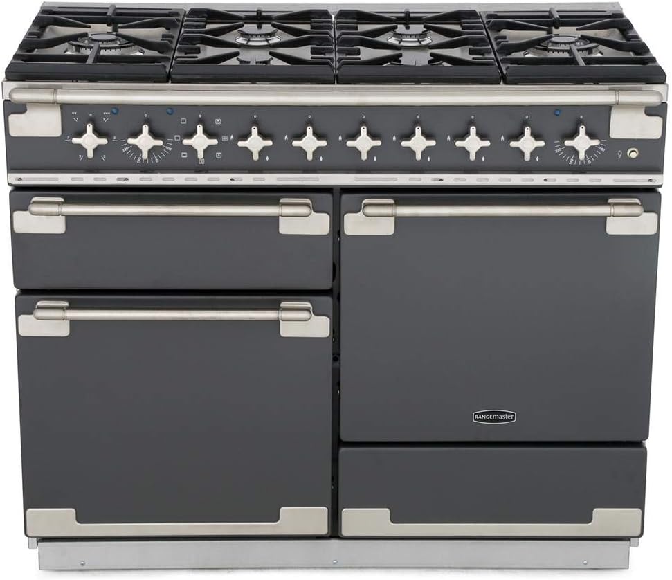 Rangemaster Elise 110cm Dual Fuel Range Cooker - Slate Grey - Amazing Gadgets Outlet