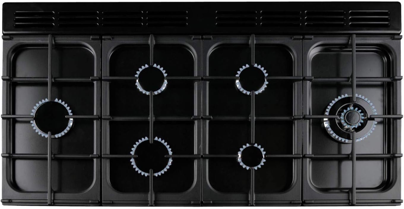 Rangemaster Professional Plus 110cm Dual Fuel Range Cooker - Black - Amazing Gadgets Outlet