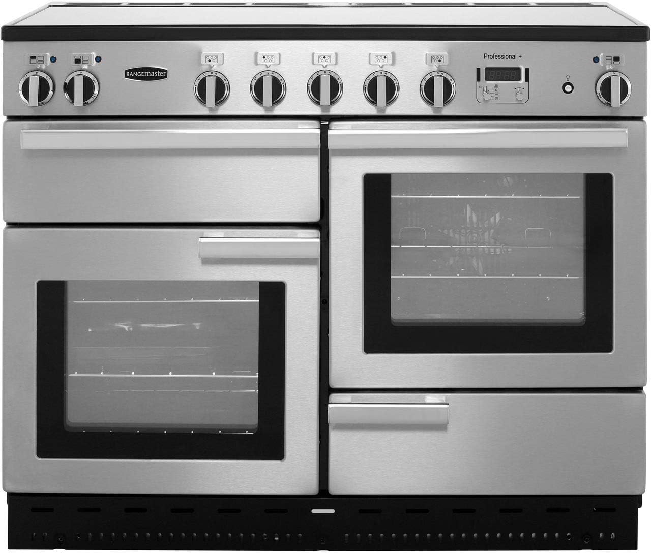 Rangemaster Professional Plus 110cm Electric Range Cooker with Induction Hob - Stainless Steel - Amazing Gadgets Outlet