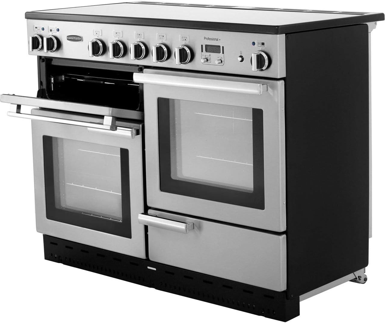 Rangemaster Professional Plus 110cm Electric Range Cooker with Induction Hob - Stainless Steel - Amazing Gadgets Outlet