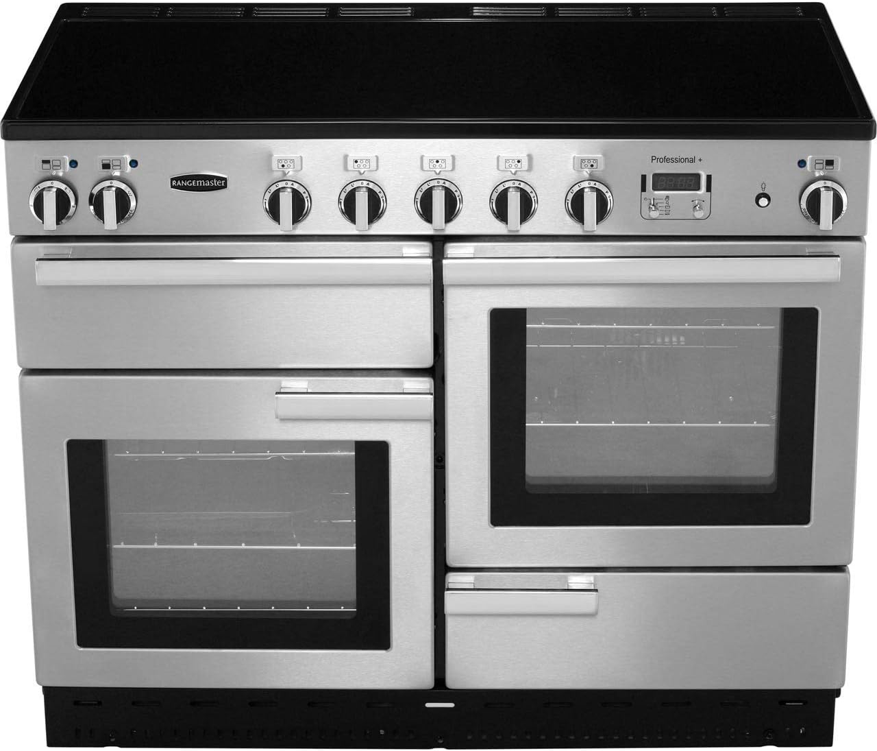 Rangemaster Professional Plus 110cm Electric Range Cooker with Induction Hob - Stainless Steel - Amazing Gadgets Outlet