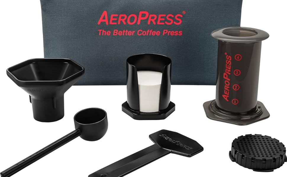 Rave Coffee AeroPress Gift Set with AeroPress Coffee Maker, Delicious 250g Rave Signature Blend Ground Coffee & Brewing Guide - Amazing Gadgets Outlet