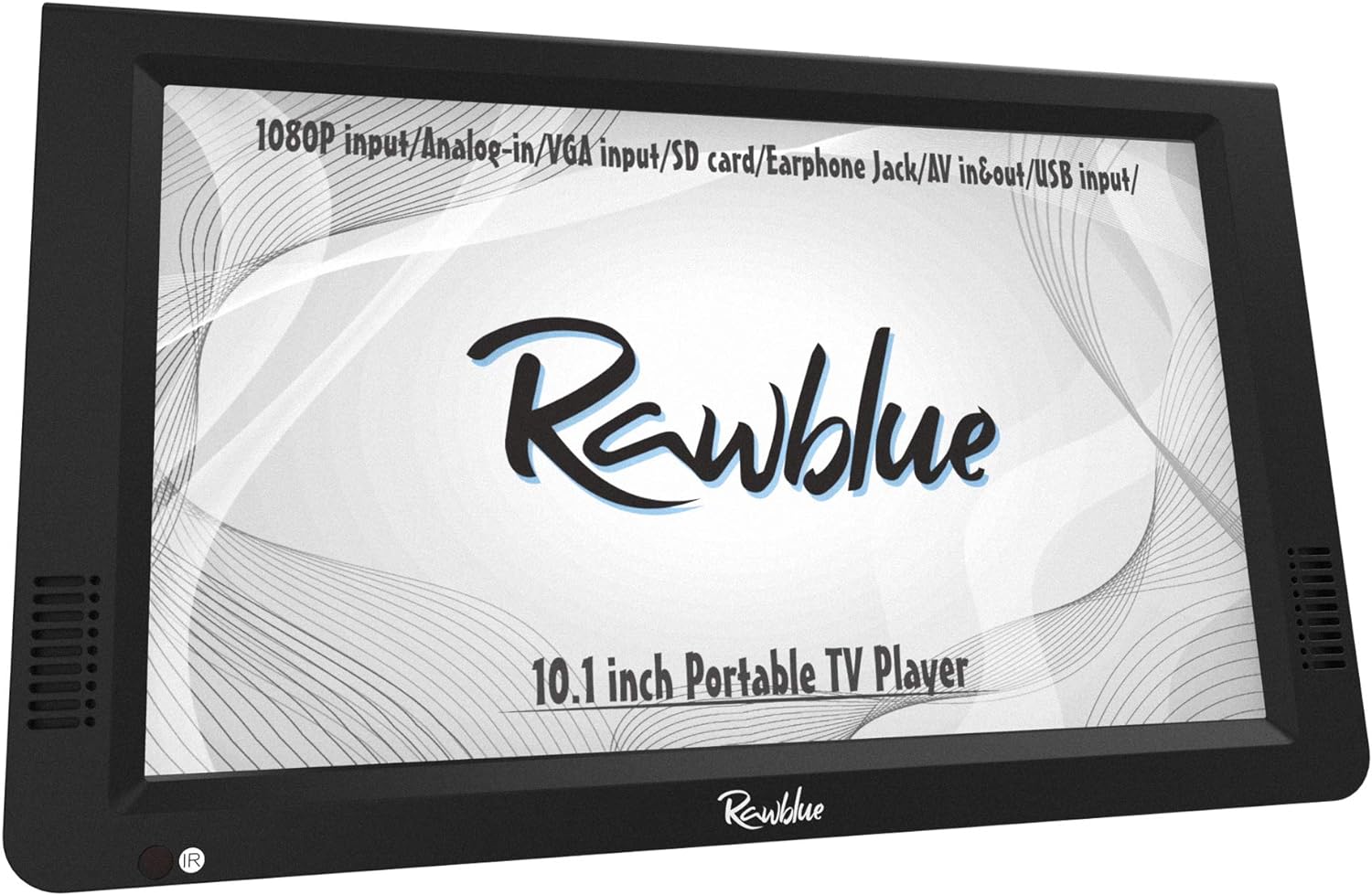 Rawblue 10 Inch Portable Digital DVB - T2 TFT HD Screen Freeview LED TV for Car,Caravan,Camping,Outdoor or Kitchen.Built - in Battery Television/Monitor with Multimedia Player Support USB card - Amazing Gadgets Outlet