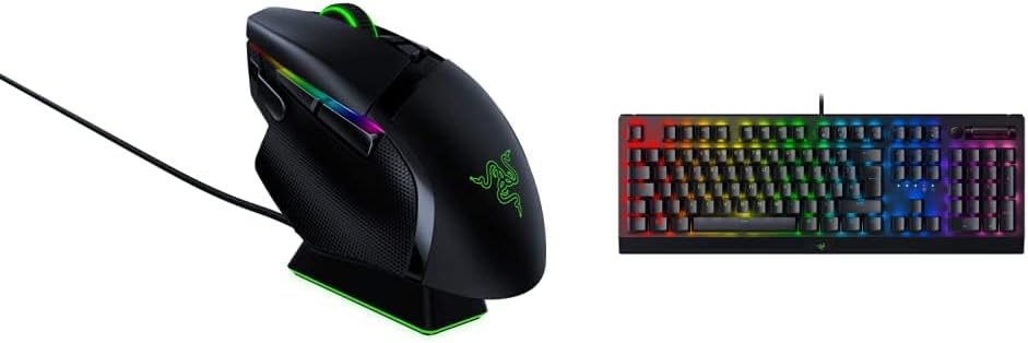 Razer Basilisk V3 - Wired Customisable Gaming Mouse (10+1 Programmable Buttons, HyperScroll Tilt Wheel, 11 Chroma RGB Lighting Zones, Optical Mouse Switches, Focus+ 26K DPI Optical Sensor) Black - Amazing Gadgets Outlet