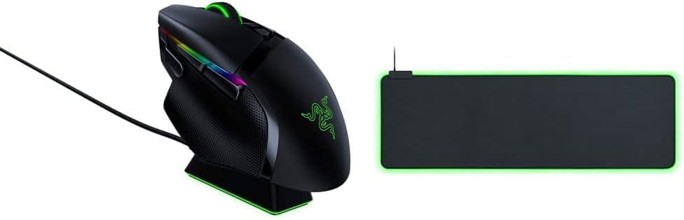 Razer Basilisk V3 - Wired Customisable Gaming Mouse (10+1 Programmable Buttons, HyperScroll Tilt Wheel, 11 Chroma RGB Lighting Zones, Optical Mouse Switches, Focus+ 26K DPI Optical Sensor) Black - Amazing Gadgets Outlet