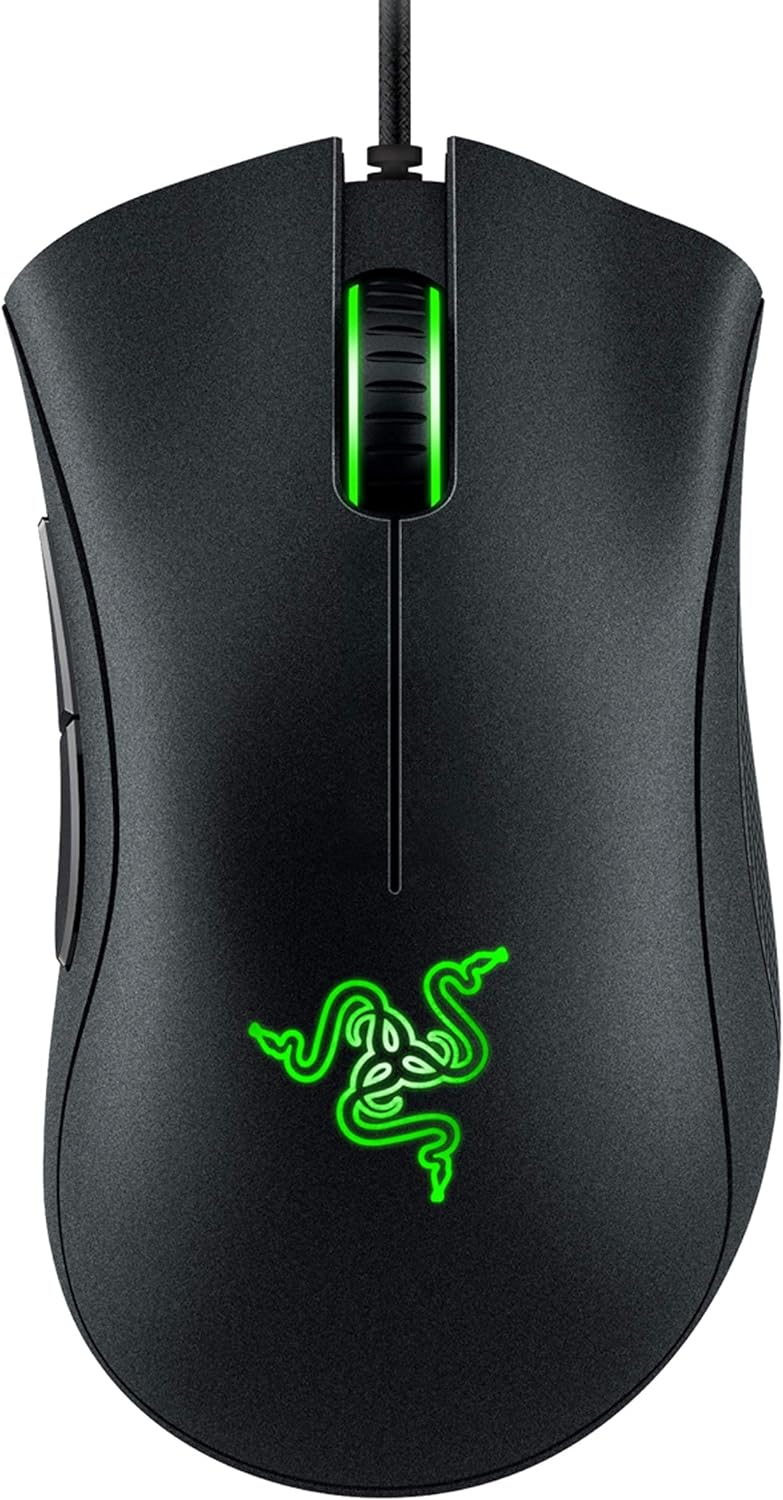 Razer DeathAdder Essential (2021) - Wired Gaming Mouse (Optical Sensor, 6400 DPI, 5 Programmable Buttons, Ergonomic Form Factor) Black - Amazing Gadgets Outlet