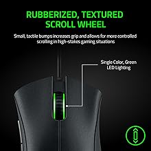 Razer DeathAdder Essential (2021) - Wired Gaming Mouse (Optical Sensor, 6400 DPI, 5 Programmable Buttons, Ergonomic Form Factor) Black - Amazing Gadgets Outlet