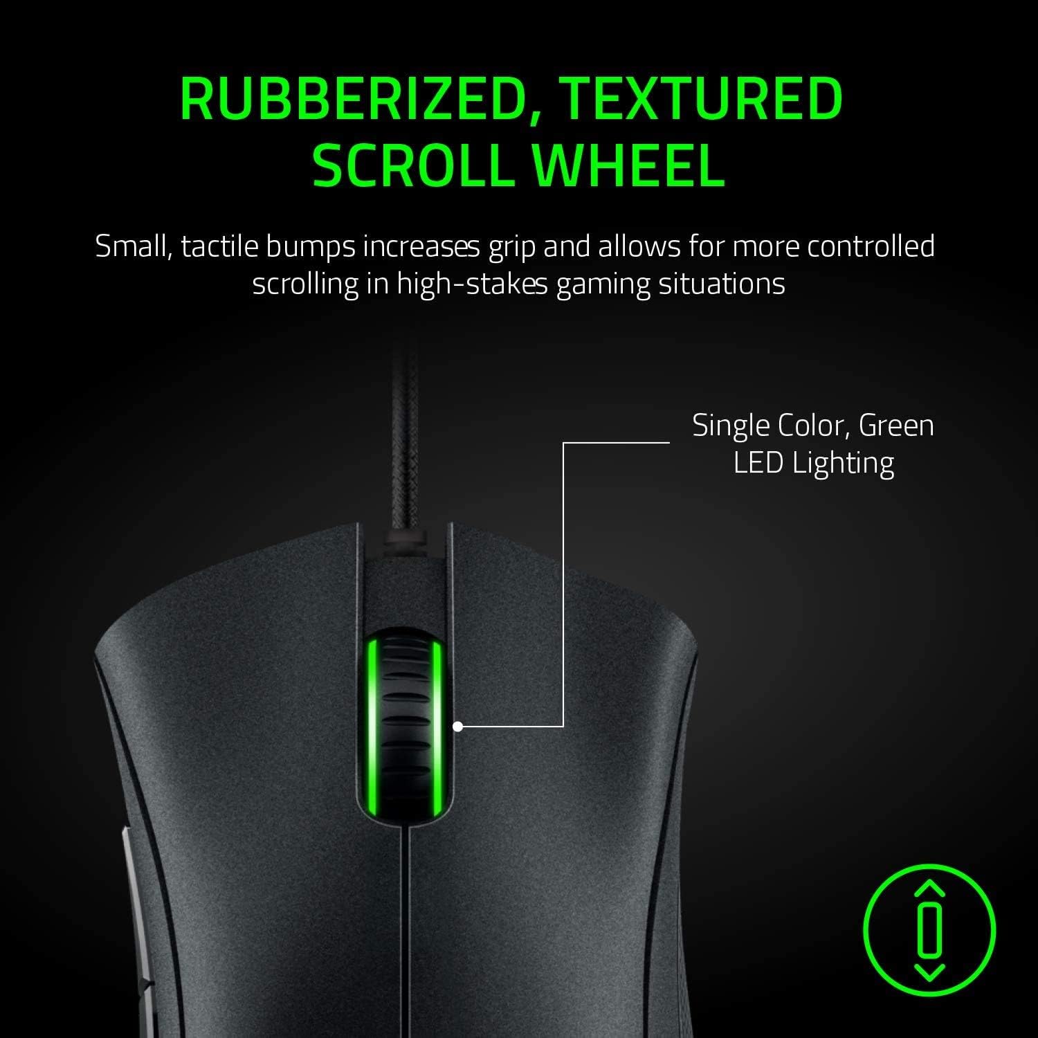 Razer DeathAdder Essential Gaming Mouse: 6400 DPI Optical Sensor - 5 Programmable Buttons - Mechanical Switches - Rubber Side Grips - Classic Black - Amazing Gadgets Outlet