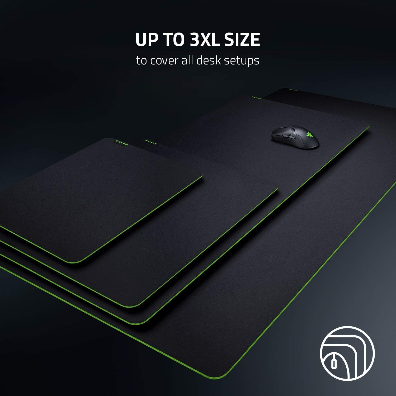 Razer Gigantus V2 Medium - Soft Medium Gaming Mouse Mat for Speed and Control (Non - Slip Rubber, Textured Micro - Weave Cloth, 36 x 27 x 0.3cm) Black - Amazing Gadgets Outlet