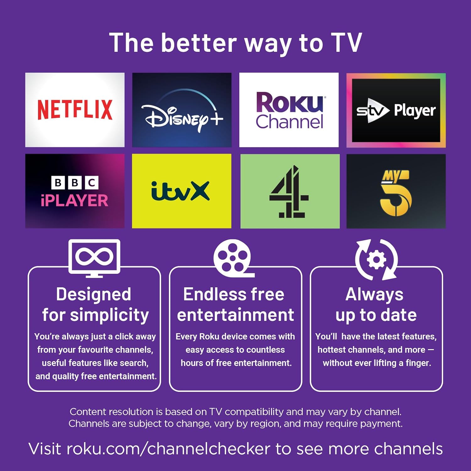 RCA Roku TV 24" Smart TV, 24 Inch HD TV with Apple TV+ BBC Netflix Freeview, DVB - T2/T Dolby Audio 3 x HDMI 1 x USB Port, Ideal Large Screen TV for Small Lounge or Kitchen - Amazing Gadgets Outlet