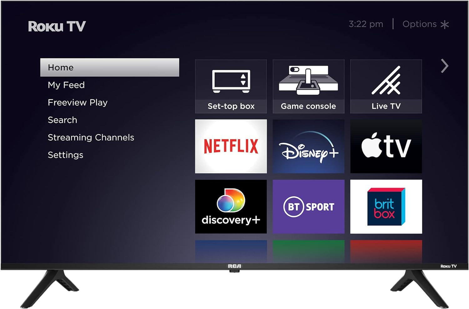 RCA Roku TV 24" Smart TV, 24 Inch HD TV with Apple TV+ BBC Netflix Freeview, DVB - T2/T Dolby Audio 3 x HDMI 1 x USB Port, Ideal Large Screen TV for Small Lounge or Kitchen - Amazing Gadgets Outlet