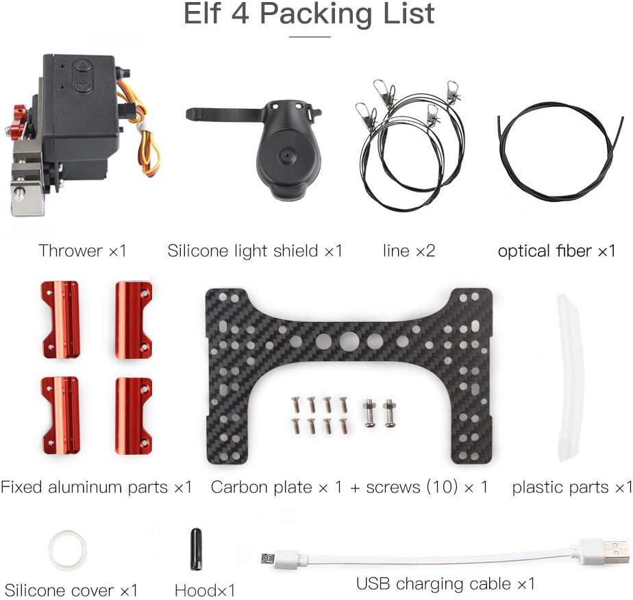 RCGEEK Compatible DJI Phantom 4 Drone Clip Drop Kit Payload Delivery Drop Transport Device Drone Release Fishing Bait Carrying Wedding Proposal Device Double Release Thrower Pin Phantom 4 Pro/Adv/Pro+ - Amazing Gadgets Outlet