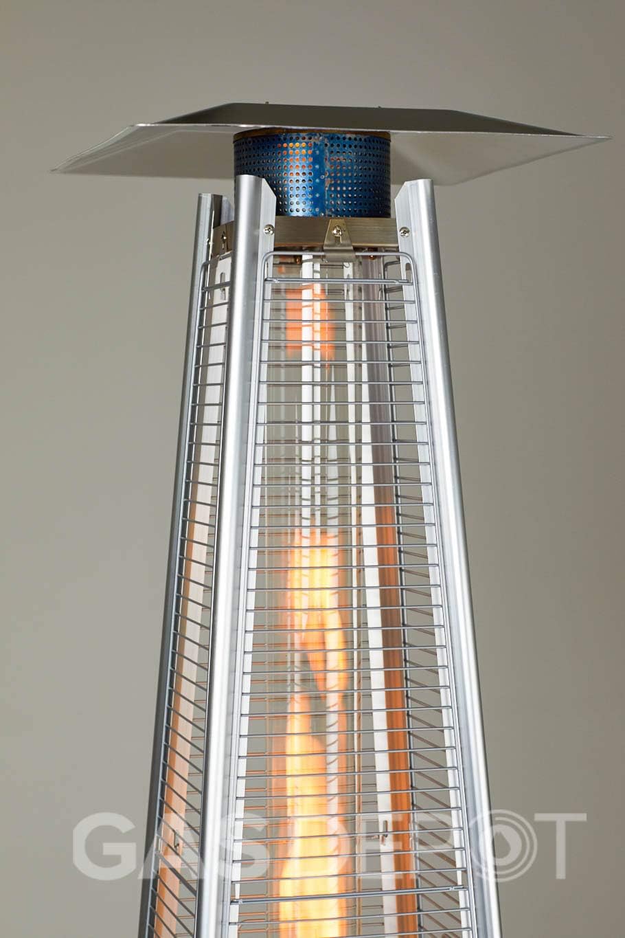 REALGLOW Real Flame Outdoor Pyramid Patio Heater in Stainless Steel - 13KW Propane Gas Standing Floor Heater for Outdoors & Gardens - Outside Space Heating for Decking, Home Garden & Gazebo   Import  Single ASIN  Import  Multiple ASIN ×Product cu - Amazing Gadgets Outlet