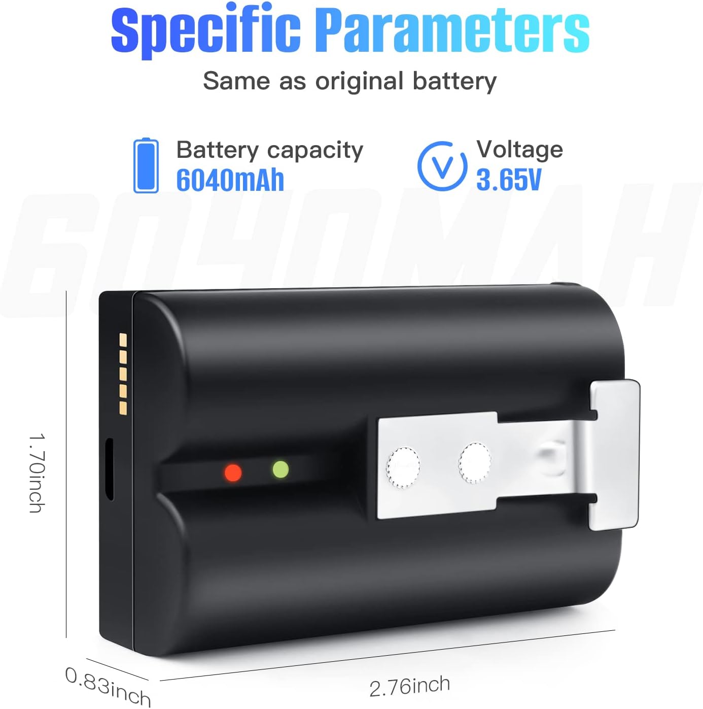 Rechargeable Batteries 6040mAh Battery Replacement for Video Doorbell 2/3/4/Spotlight Cam/Video Door View Cam and Stick Up Cam - Amazing Gadgets Outlet