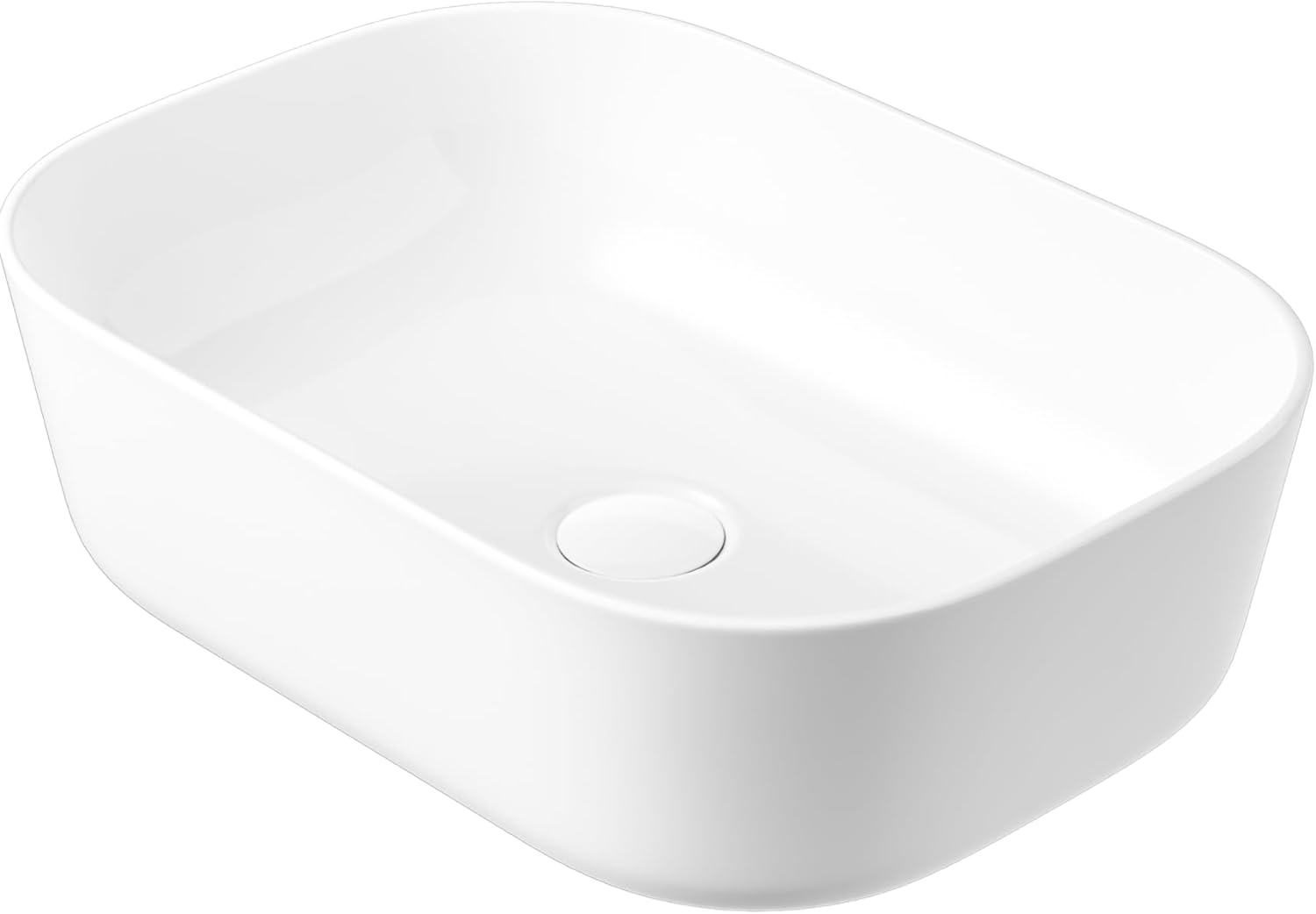 Rectangle Vessel Sink with Faucet Hole, Eridanus Ceramic Countertop Bathroom Washbasin, Vitreous China Cloakroom Basin Sink for Lavatory, Bathroom, Vanity Unit, White Gloss - 490 x 370 x 140mm   Import  Single ASIN  Import  Multiple ASIN ×Product - Amazing Gadgets Outlet