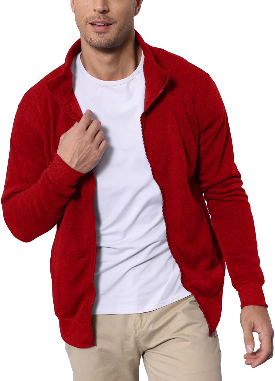 Remxi Mens Sweaters Sweatshirt No Hood Zipper Hoodies Cardigan Jacket Hoody - Amazing Gadgets Outlet