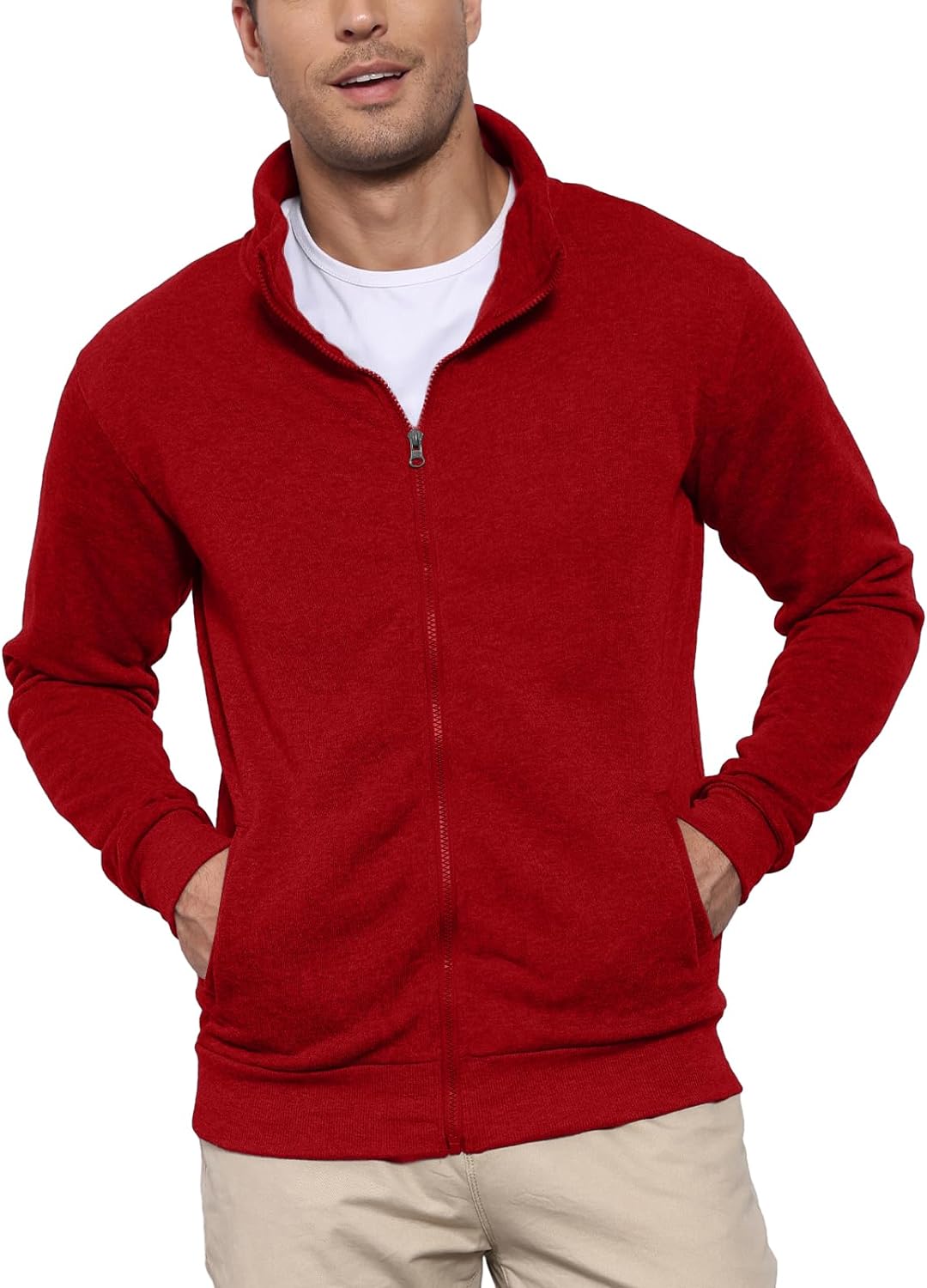 Remxi Mens Sweaters Sweatshirt No Hood Zipper Hoodies Cardigan Jacket Hoody - Amazing Gadgets Outlet