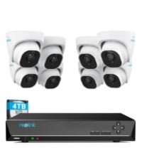 Reolink 4K PoE CCTV Camera Systems, 16CH 4TB HDD NVR for Continuous Recording, 8X 4K Security Camera Outdoor with Smart Person/Vehicle Detection, Night Vision Security System, Audio, RLK16 - 800B8 - Amazing Gadgets Outlet